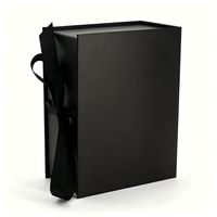 Boîte à perruques magnétique de luxe personnalisée avec doublure en satin et ruban en soie, boîte de rangement pour extensions de cheveux, emballage pour perruques en cheveux naturels de marque