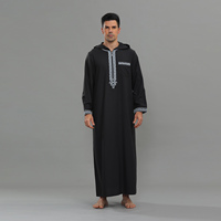 Jubbah de qualité supérieure, vente directe d'usine, Dubaï, Maroc, Kandura, vêtements musulmans, Djellaba homme avec capuche