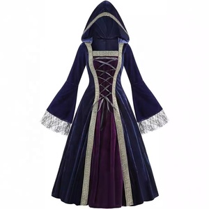 Vestido de Navidad para Mujer, Estilo Medieval, Victoriano, Renacentista, Disfraz de Dos Colores para Representaciones - Product Image 1