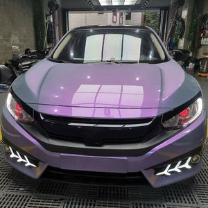 Revestimiento de vinilo cromado para coche, colores púrpura, verde, rosa, azul, superbrillante, camaleón, 1,52x18M - Product Image 4