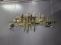145*68cm S Vente en Gros Dropshipping 2025 Création Métallique Salon Pendentif Art Mural Suspendu Maison Pièce Décoration Murale