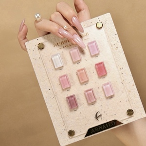 Set de <span class=keywords><strong>Base</strong></span> de Esmalte de Uñas en Gel UV TPO HEMA Free, 15ml, <span class=keywords><strong>9</strong></span> Colores, Estilo Diseñador, Larga Duración, Bajo Calor, Ecológico - Product Image 4
