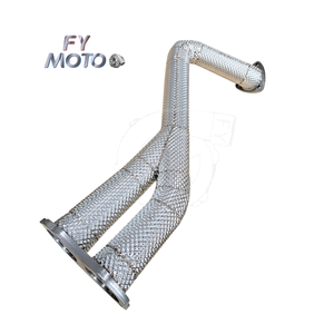 Tuyau d'échappement en alliage de titane avec bouclier thermique pour Porsche 718 GT4 / GTS / <span class=keywords><strong>Spyder</strong></span> - Product Image 3