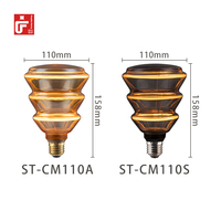 Ampoule LED Saturne pour sapin de Noël, nouveau design, ampoules à filament LED E27 4W 1800K 220-240V pour décoration intérieure