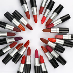 All'ingrosso Rouge A Levre Bullet Shape Tube 14 colori Private Label Vegan Black Matte Lipstick - Product Image 2