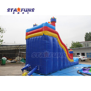 Grande castello gonfiabile commerciale dei bambini del PVC con lo scivolo di acqua dello stagno bagnato e asciutto salta e la casa di rimbalzo per uso del parco o della casa - Product Image 5