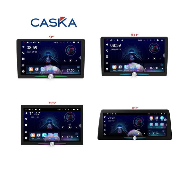 Android 10 Car Head Unit with Dual Amplifier GPS Mirror Link OBD2 RGB & Ambient Light-2K Screen 4+64G/6+128G
