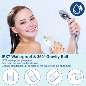 Irrigador portátil h2ofloss <span class=keywords><strong>2023</strong></span> 2000mAh Tipo-C Oral Profesional Agua Flosser IPX7 Certificado Mejor Irrigador bucal de dientes - Product Image 6