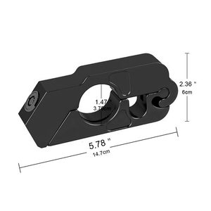 Verrous de sécurité noirs pour motos, vélos de sport, VTT, quads avec 2 clés - Verrou de frein, d'embrayage et de guidon pour scooter - Product Image 2