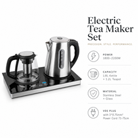 Bouilloire électrique en acier inoxydable pour le thé, cafetière turque, fabriquée à ZhongShan, pour le marché du Moyen-Orient