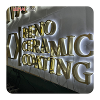 Enseigne 3D personnalisée intérieur extérieur Logo commercial signalisation en métal rétroéclairée lettres de canal murales éclairées