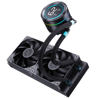 SNOWMAN KL240mm No LED Liquid CPU Cooler Case Fan Nouvelle Arrivée 12VDC 4pin Fluide Roulement Numérique Radiateur PC LCD Écran