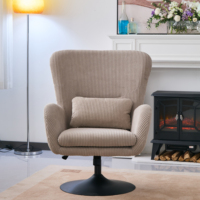 Chaise de salle à manger convertible moderne en tissu gris rembourrée avec accoudoirs pour appartement et usage commercial