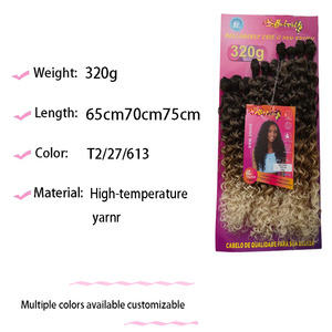 Fibra Sintética de Alta Temperatura para Trenzas Afro Bohemias, Rizos de Esponja, Ondas Oceánicas y Crochet para Tejer - Product Image 2