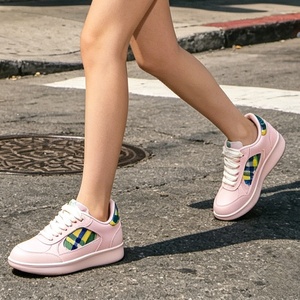 2026 New Designer Customized Men's <b>Shoes</b> Check Pattern Design Trendy Leather Canvas <b>Shoes</b> Luxurious Casual Women's <b>Shoes</b> - Product Image 2