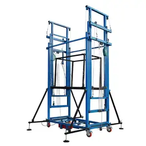 electric scaffolding lift for building construction remote control mobile lifting platform truck foldable electric lifting