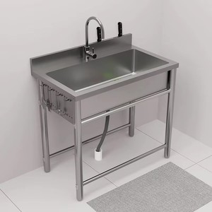 <span class=keywords><strong>Fregadero</strong></span> Individual <span class=keywords><strong>Independiente</strong></span> Antioxidante para Restaurantes al Aire Libre, Ahorra Espacio y es Adecuado para Hogares y Negocios Modernos - Product Image 2