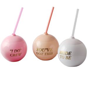 Vasos Reutilizables Ecológicos de Plástico con Forma de Bola de 24 oz, con Tapa y Pajita, Logotipo Personalizado, para Fiestas de Navidad y Halloween, Vietnam - Product Image 3