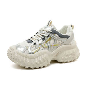 Zapatos Blancos Transpirables con Cordones, Ligeros, con Suela Gruesa para Mayor Altura, Resistentes al Desgaste, para Caminar, Novedad 2026 - Product Image 3
