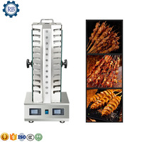Machine à griller les kebabs en acier inoxydable, design à rotation électrique, pour la vente au détail et les magasins alimentaires, prix compétitif