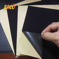 Revêtement en velours noir autoadhésif non-four, doublure en tissu pour tiroir à bijoux, artisanat d'art, projet de bricolage, vente en gros