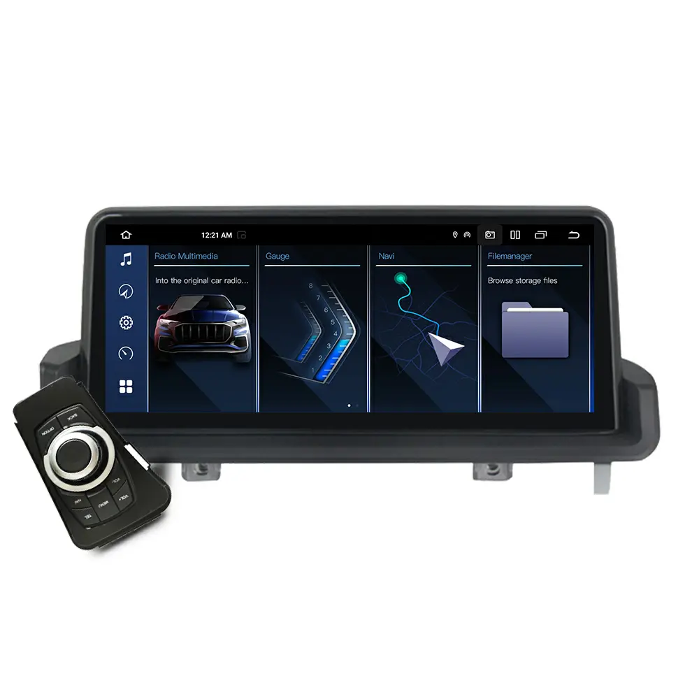 RUISO F100 pemutar Radio mobil Android, Stereo GPS mobil semua dalam satu untuk BMW 3 seri E90 E91 E92 E93