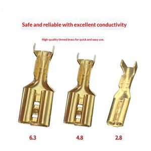 4.8MM 2.8mm Heat Resistant Female Terminals 6.3MM Plug-in Terminal Female Connector for Spring Water <b>Kettle</b> <b>Temperature</b> <b>Control</b> - Product Image 5