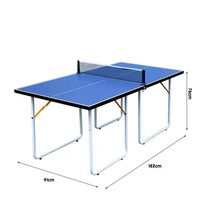 Table de ping-pong portable et pliable pour enfants, pour le sport et le divertissement, table de ping-pong à montage rapide et facile à ranger