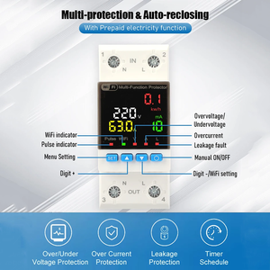 ट्या वाई-फाई स्मार्ट 63a 220v ओवर सर्किट पृथ्वी लीकेज वोल्टेज रक्षक रिले डिवाइस ब्रेकर स्विच मीटर - Product Image 5