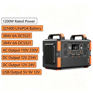 Estaciones de Energía Portátiles Trade 1200W 1080Wh LiFePO4, Estación de Energía Portátil de Onda Sinusoidal Pura, Energía de Respaldo de Emergencia para Exteriores - Product Image 2