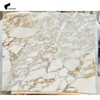 Tostone Poli Calacatta Or Marbre Dalles De Marbre Naturel pour Maison Villa Appartement Cuisine Île Table Chambre Intérieurs Décor