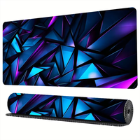 Tapis de bureau XXL pour jeux vidéo, grand tapis de souris et clavier, design tendance, tapis de jeu pour ordinateur avec bords cousus, imperméable