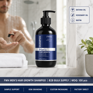 Shampoo <span class=keywords><strong>anti</strong></span>-chute de cheveux personnalisé pour hommes, sérum stimulant la pousse des cheveux avec biotine et huile essentielle de romarin pour le nettoyage des cheveux - Product Image 6