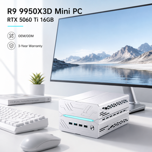 พีซี AMD <span class=keywords><strong>Ryzen</strong></span> 9 9950X3D R7 9800X3D พร้อมการ์ดจอแยก RTX 5060 Ti แรม 16GB มินิพีซี DDR5 96GB รองรับการแสดงผล 6 จอ มินิพีซีสำหรับเล่นเกม - Product Image 1