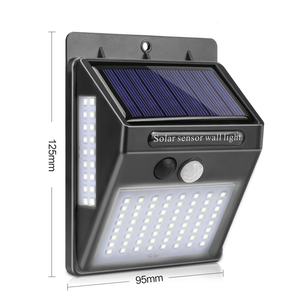 Đèn LED 100 Năng Lượng Mặt Trời, Đèn Năng Lượng Mặt Trời Ngoài Trời, Đèn Tường Cảm Biến Chuyển Động PIR, Chống Nước, Dùng Năng Lượng Mặt Trời, Trang Trí Sân Vườn - Product Image 1
