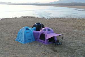 Màu xanh lá cây ngoài trời gia đình Inflatable không khí cắm trại lều - Product Image 5