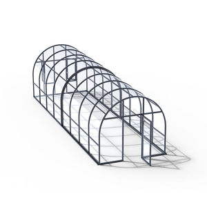 Casa solar móvil eléctrica de media cúpula para refugios de playa con iluminación interior de techo retráctil y sombreado para mayor comodidad - Product Image 2