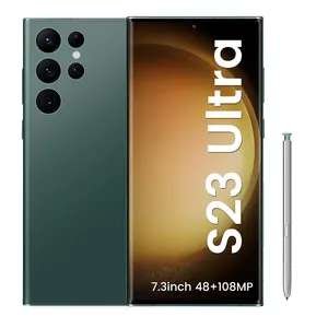 Nouveau téléphone portable S23 Ultra 2023 pouces 16 go + 1T 4G 5G Smartphones avec stylet 5 caméras Face ID téléphones portables déverrouillés 7.3