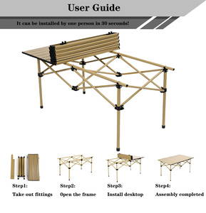 <span class=keywords><strong>Tavolo</strong></span> <span class=keywords><strong>da</strong></span> Picnic pieghevole in alluminio di buona qualità <span class=keywords><strong>tavolo</strong></span> <span class=keywords><strong>da</strong></span> <span class=keywords><strong>campeggio</strong></span> quadrato pieghevole in alluminio - Product Image 6