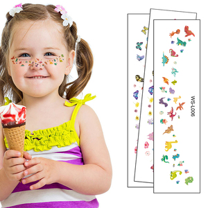TAROME 10pcs Animaux Tatoue Temporaire Tatouages ​​temporaires Pour Les Enfants Affichez Des Animaux Tatouage Pour Visage Maquillage Enfant Carnaval Mascarade Déguisement Anniversaire Ephémères