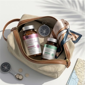 Bouteilles en verre givré personnalisées vides pour médicaments et pilules 120ml 150ml 200ml 250ml 300ml, flacons ambrés pour compléments alimentaires - Product Image 5