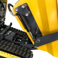 Fullwin Selbst laden 400kg 500kg Tracked Garden Dumper Truck Mini Kipper Crawler Dumper zu verkaufen