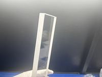 Plaque en verre de silice fondue résistante à la chaleur personnalisée, substrat en verre de silice transparent, plaque en quartz percée, travail manuel