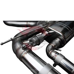 Système d'échappement complet Vortex SS304 pour BMW F15 X5M X6M 4.4T Valvetronic Catback avec silencieux et sorties quadruples noires - Product Image 4