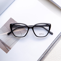 Lunettes de vue œil-de-chat en acétate italien faites à la main, monture intégrale, durables, rétro, en acétate Mazzucchelli, lunettes optiques de luxe