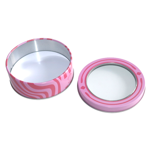 Пустая жестяная коробка, оптовая продажа, круглая металлическая прозрачная жестяная коробка, контейнер для печенья, печенья, закуски - Product Image 2