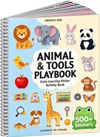Livre d'autocollants réutilisables en vinyle découpé sur mesure avec petits autocollants pour enfants, idéal pour journal, ordinateur portable et apprentissage précoce