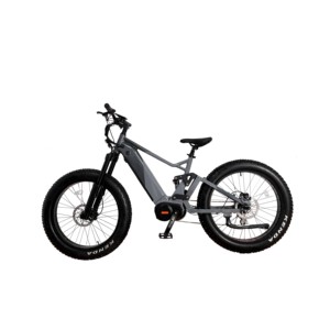 Vélo électrique tout-terrain à pneus larges Air Shock 7 vitesses, suspension intégrale, 48V 17.4AH, moteur central Bafang G510 - Product Image 1