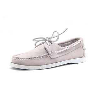 Chaussures plates en daim gris à <span class=keywords><strong>plateforme</strong></span>, style <span class=keywords><strong>mocassin</strong></span>, confortables, à lacets, pour <span class=keywords><strong>homme</strong></span>, femme et enfant, printemps - Product Image 4