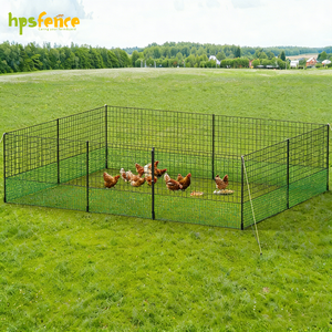 Recinzione Portatile Ecologica e Resistente per Fattoria con Design Unico della Porta, Kit Rete per Polli con Pali in Plastica 1,25m X 21m - Product Image 3